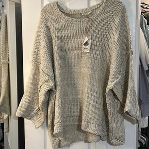 NWT, Easel oversized cream/oatmeal sweater
